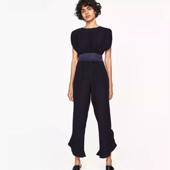 crepe jumpsuit zara